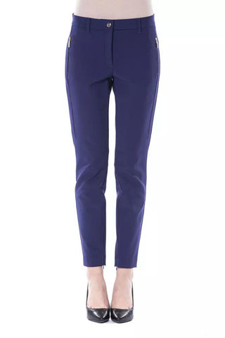 Chic Slim Fit Trousers With Zip Pockets - Luxury for You