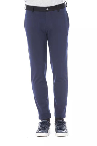 Elegant Slim Fit Blue Trousers - Luxury for You