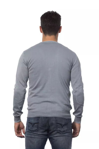 Elegant Gray Cotton Cardigan For Men - Luxury for You