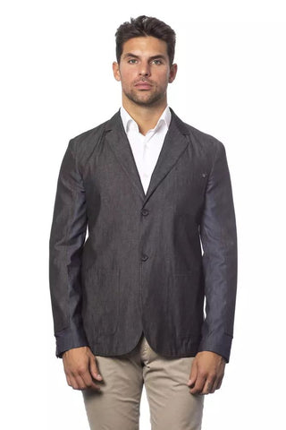 Chic Verri Single-breasted Gray Blazer - Luxury for You