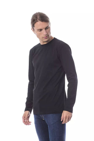 Elegant Black Cotton Long Sleeve T-shirt - Luxury for You