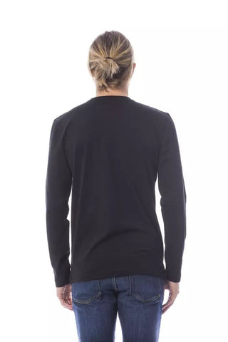 Elegant Black Cotton Long Sleeve T-shirt - Luxury for You