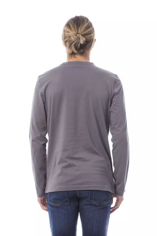 Elegant Long Sleeve Gray T-shirt - Luxury for You