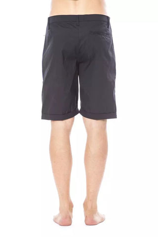 Black Cotton Men Short