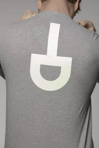 Gray Cotton Men Tshirt