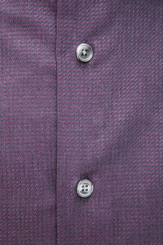 Burgundy Slim Collar Shirt - Medium Elegance - Luxury for You