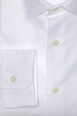 White Cotton Men Shirt