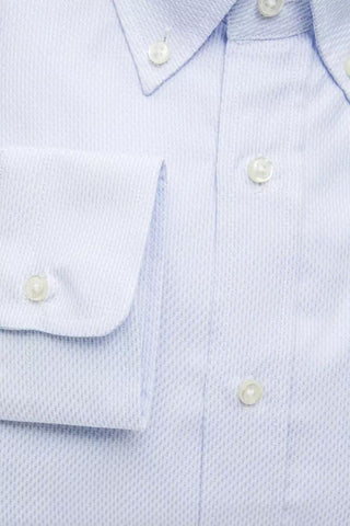 Light Blue Cotton Men Shirt