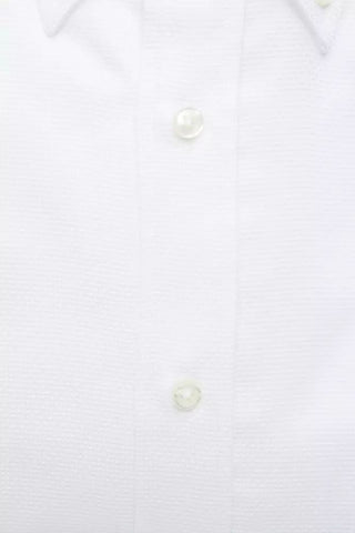 White Cotton Men Shirt