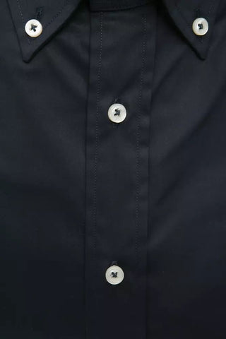 Black Cotton Men Shirt