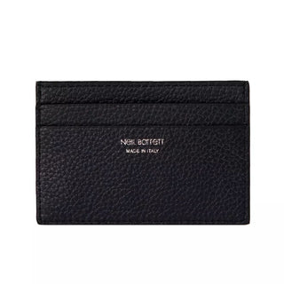 Sleek Black Leather Card Holder Wallet - Luxury for You