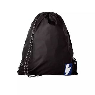 Sleek Black Nylon Drawstring Backpack - Luxury for You