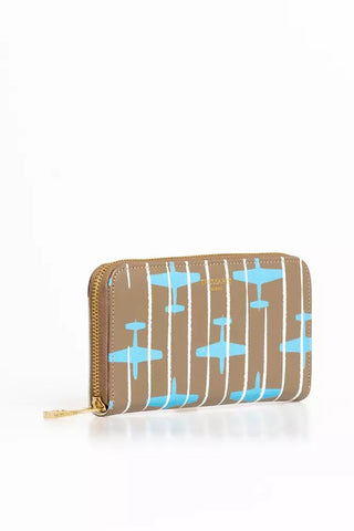 Elegant Striped Zip Leather Wallet - Luxury for You