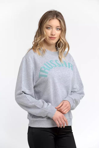 Oversized Round-neck Cotton Blend Sweatshirt - Luxury for You