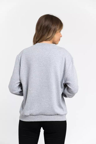 Oversized Cotton-blend Round-neck Sweatshirt - Luxury for You