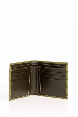 Elegant Green Crespo Leather Monogram Wallet - Luxury for You