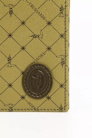 Elegant Green Crespo Leather Monogram Wallet - Luxury for You