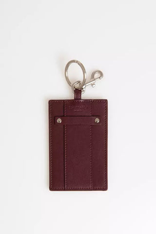 Brown Leather Men Keychain