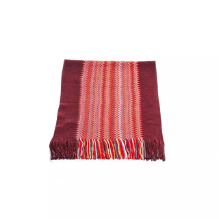 Vibrant Geometric Patterned Scarf With Fringes - Luxury for You