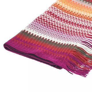 Geometric Pattern Fringed Scarf In Vibrant Hues - Luxury for You