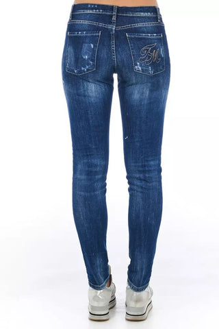 Blue Cotton Women Jean