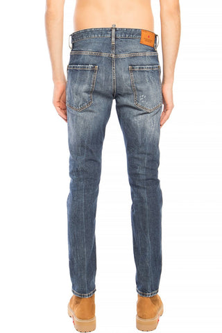 Navy Distressed 'cool Guy Jean' Denim Pants - Luxury for You