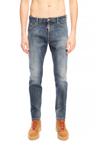 Navy Distressed 'cool Guy Jean' Denim Pants - Luxury for You