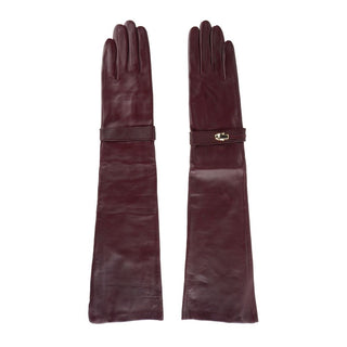 Elegant Lambskin Leather Gloves In Radiant Pink - Luxury for You