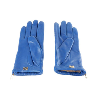 Elegant Lambskin Leather Gloves In Captivating Blue - Luxury for You