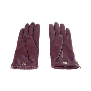 Elegant Lambskin Leather Gloves In Pink - Luxury for You