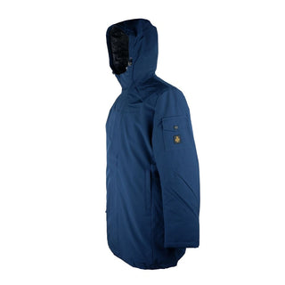 Stylish Men's Long Hooded Jacket In Blue - Luxury for You