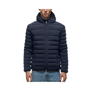 Blue Ultra Light Down Jacket With Cover Mask - Luxury for You