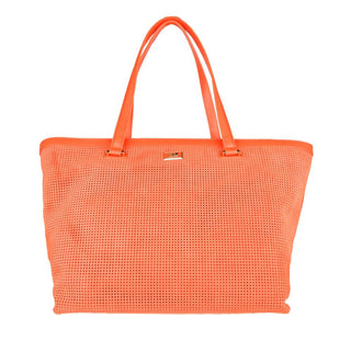 Chic Dark Orange Leather Handbag - Luxury for You