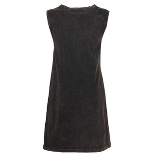 Elegant Black Cotton Dress With Logo Detail - Luxury for You