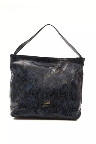 Elegant Blue Python Print Leather Shoulder Bag - Luxury for You