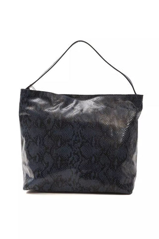 Elegant Blue Python Print Leather Shoulder Bag - Luxury for You