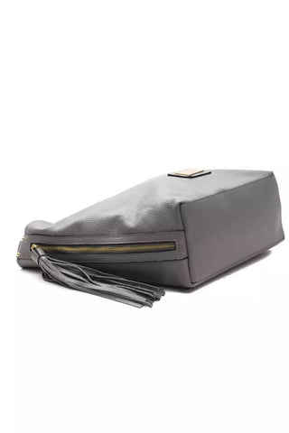 Chic Gray Leather Shoulder Bag - Luxury for You