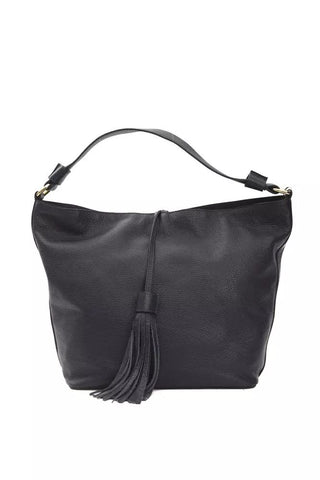 Chic Gray Leather Shoulder Bag With Logo Detailing - Luxury for You