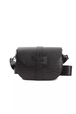 Elegant Croc-effect Leather Crossbody Bag - Luxury for You