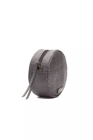 Chic Gray Croc-embossed Crossbody - Luxury for You