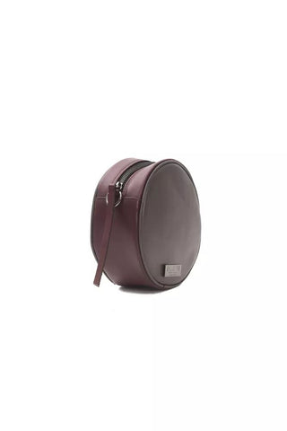 Chic Burgundy Oval Crossbody Bag - Luxury for You