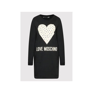 Chic Blue Cotton Love Moschino Dress - Luxury for You