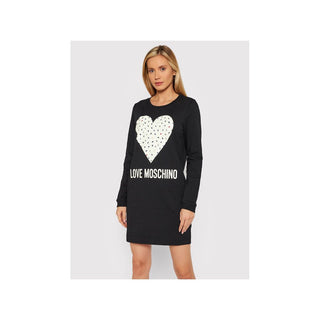 Chic Blue Cotton Love Moschino Dress - Luxury for You