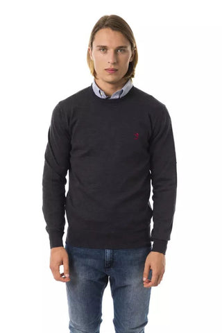 Embroidered Crew Neck Merino Wool Sweater - Luxury for You