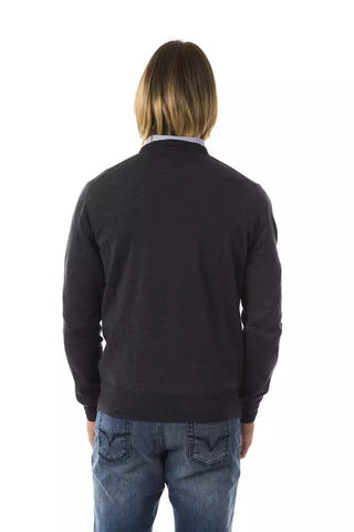 Embroidered Crew Neck Merino Wool Sweater - Luxury for You