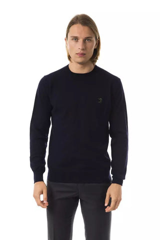 Elegant Embroidered Crew Neck Wool Sweater - Luxury for You