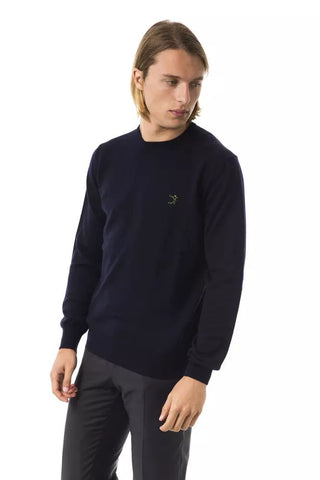 Elegant Embroidered Crew Neck Wool Sweater - Luxury for You