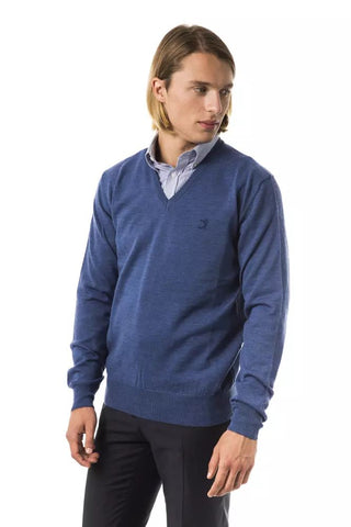 Embroidered V-neck Merino Wool Sweater - Luxury for You