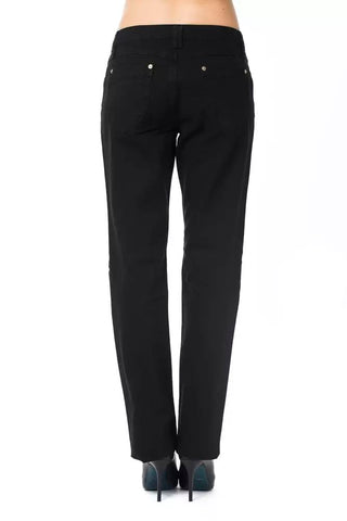 Black Cotton Women Jeans