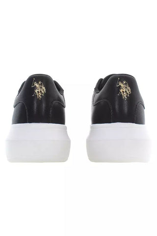 Black Polyester Women Sneaker